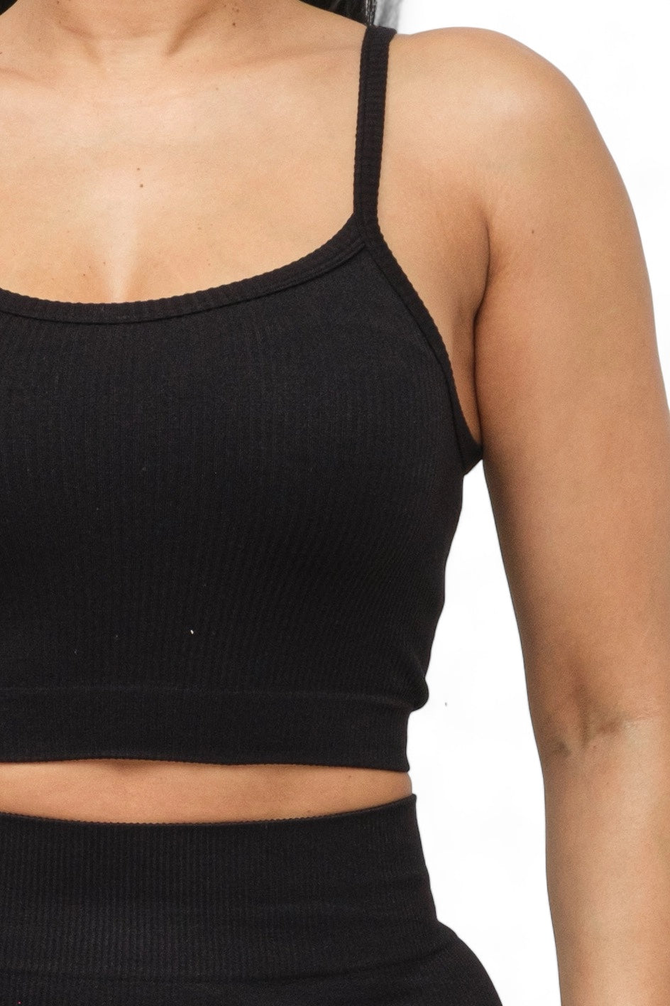 Seamless Basic Tank Top and Biker Shorts Set The House of Stylez