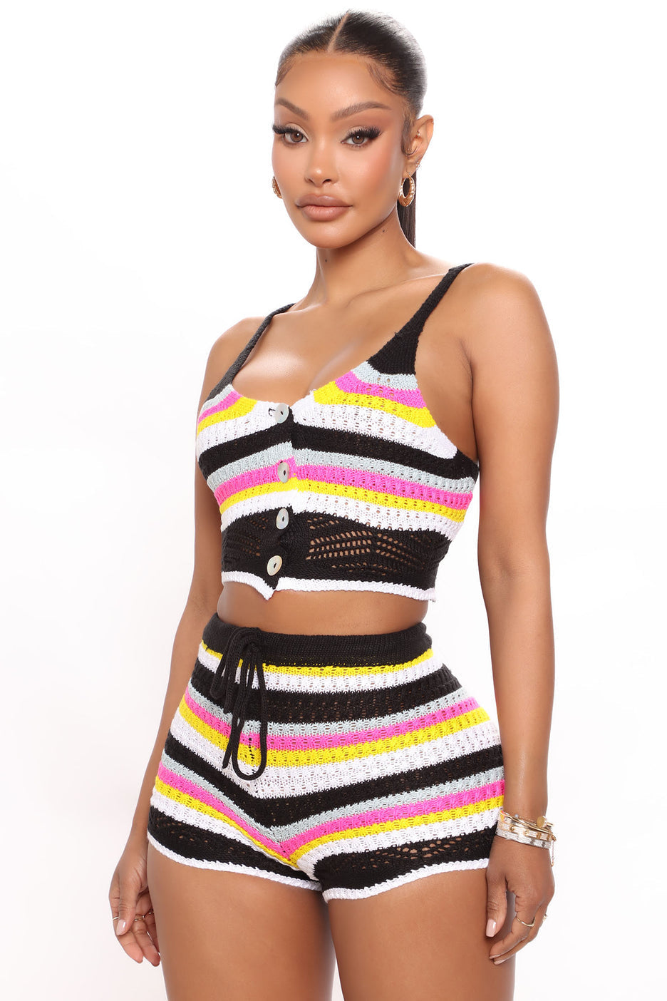 Color Block Crochet Shorts & Top Set S&E Retail Expo