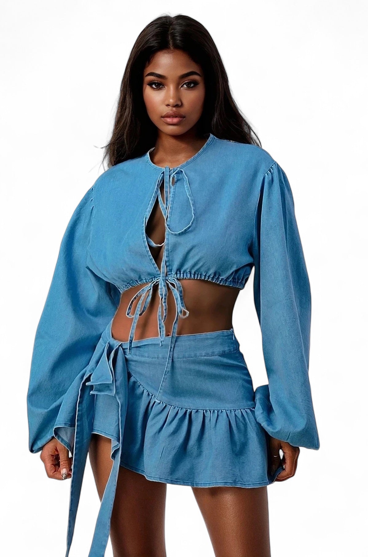 Denim Dreams Two-Piece Set The House of Stylez