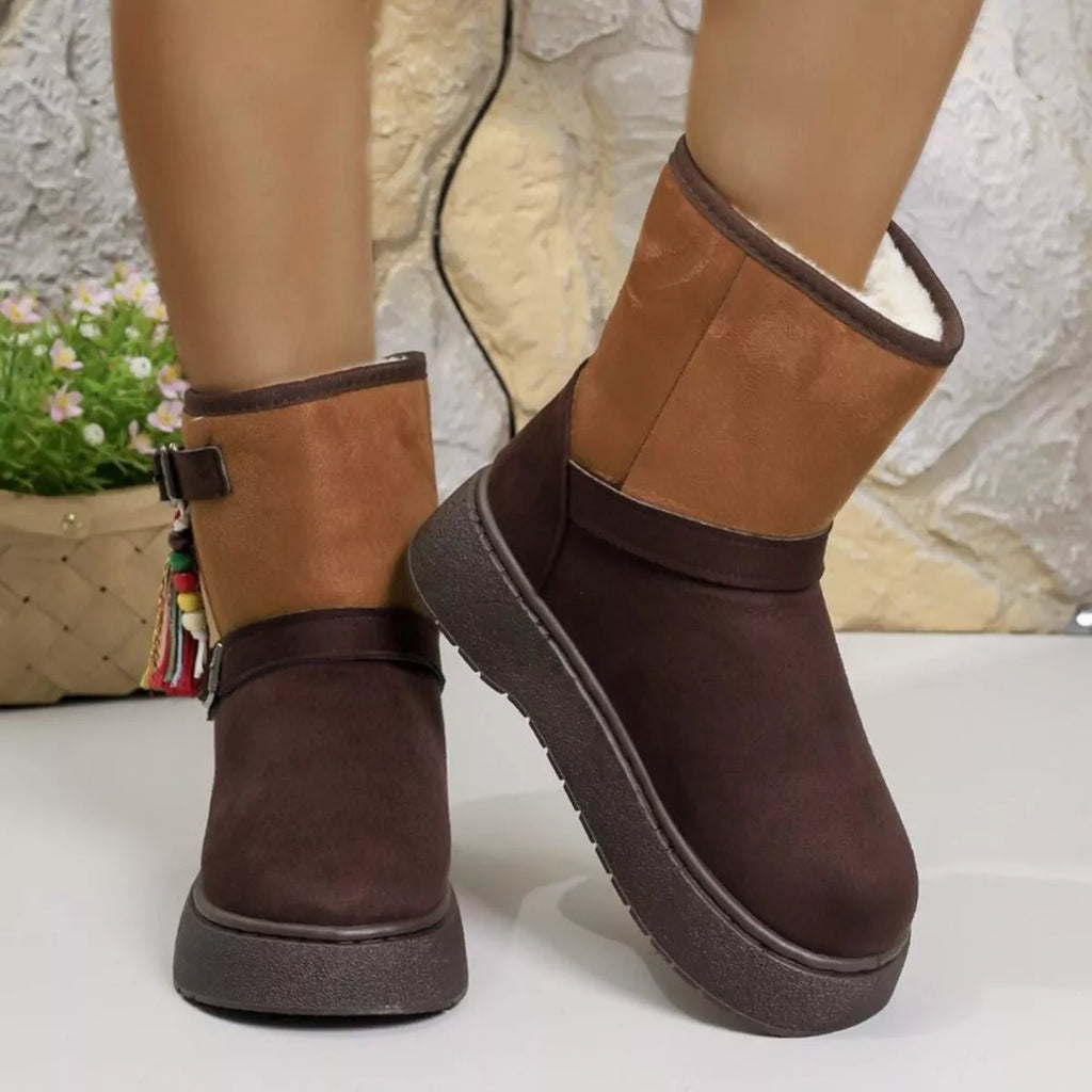 Bohemian Style Ankle Boots with Tassel Decor Simply Love