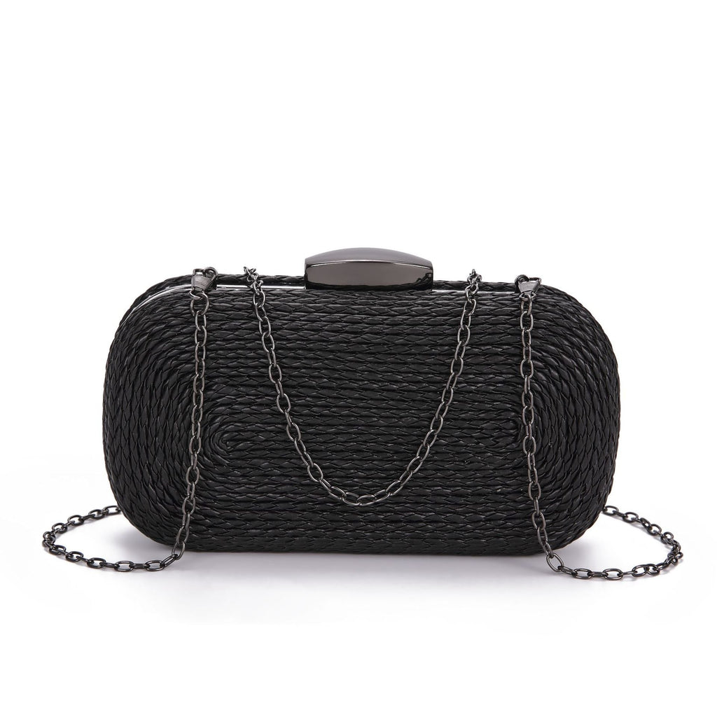 PU women's bag single shoulder woven evening bag nowadaysfashion