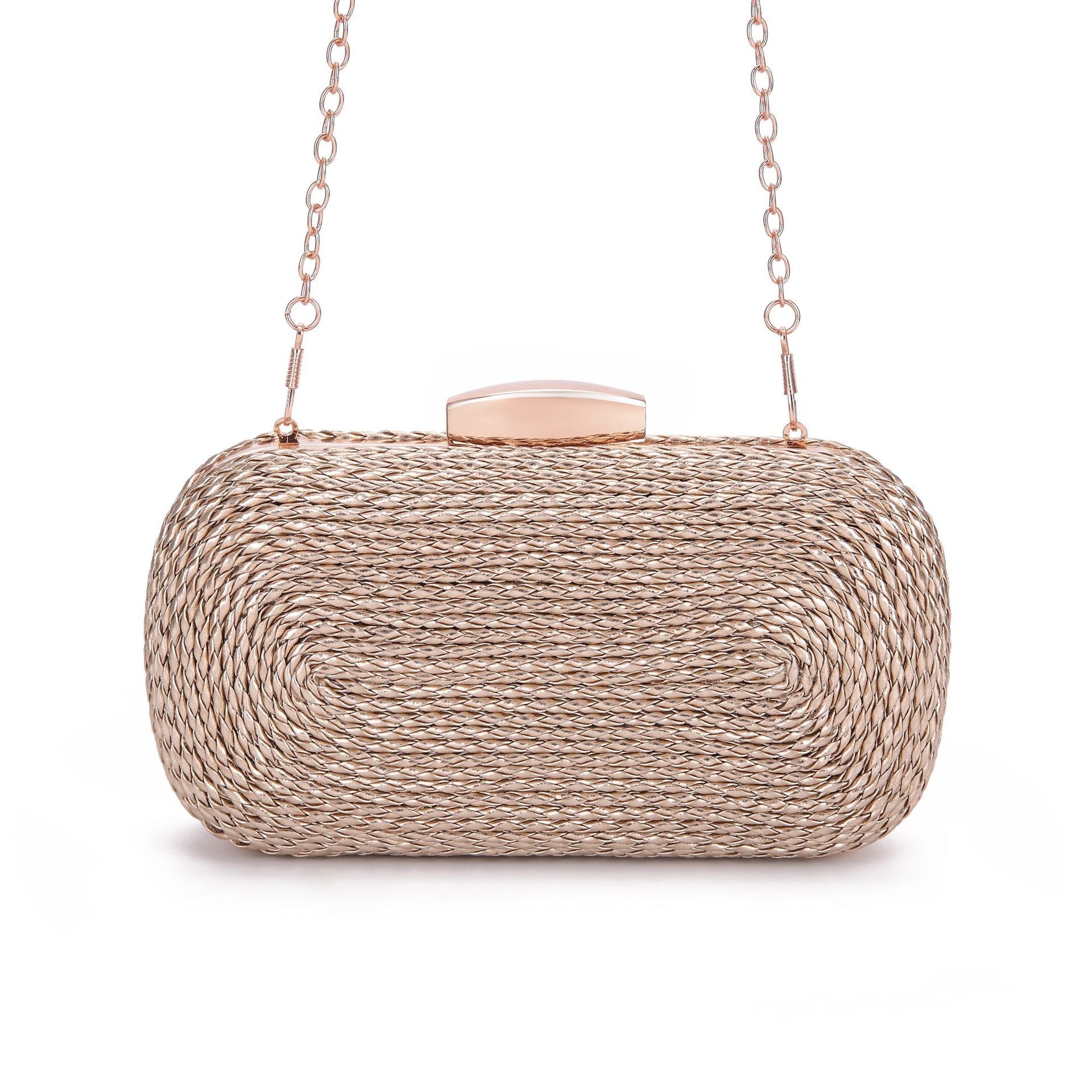 PU women's bag single shoulder woven evening bag nowadaysfashion