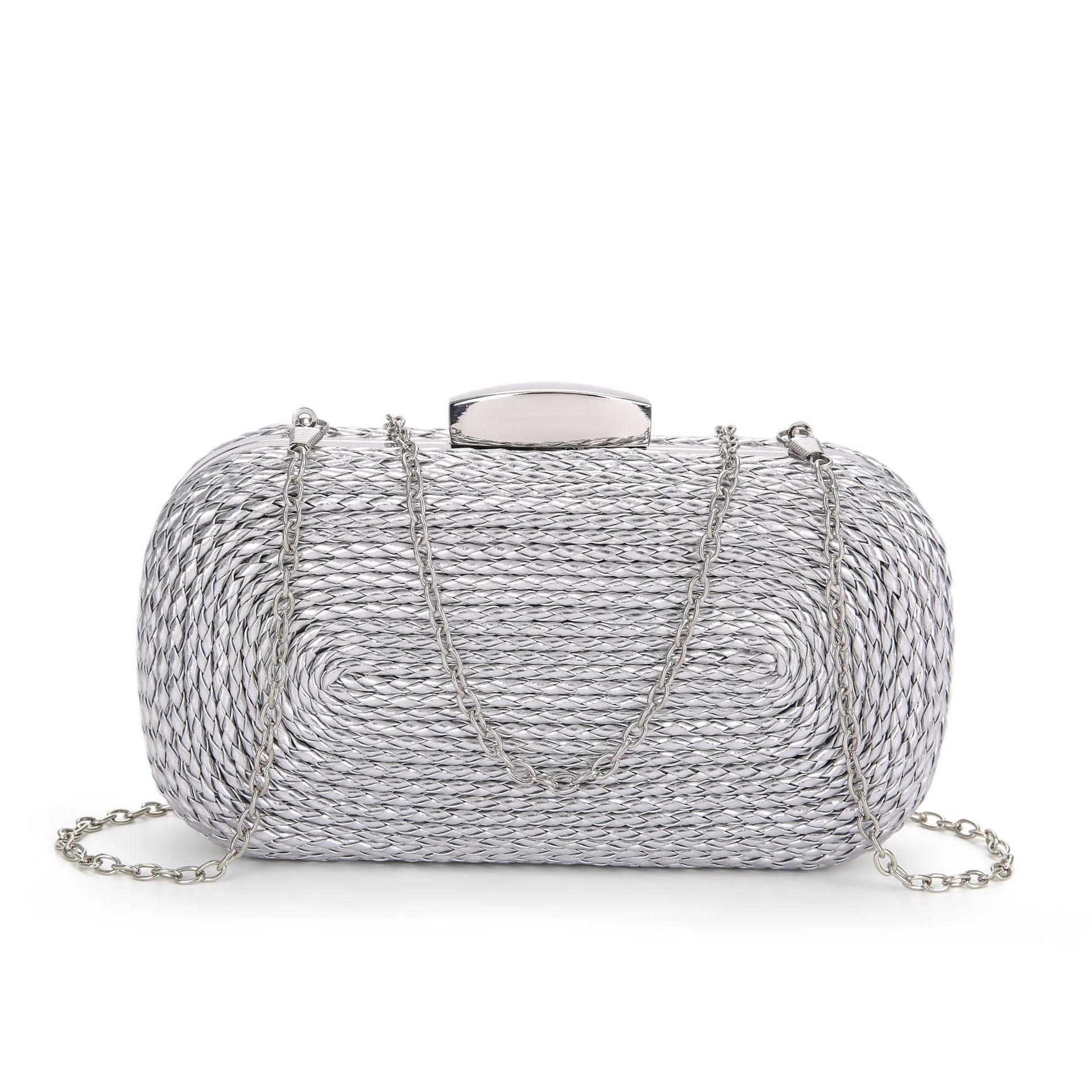 PU women's bag single shoulder woven evening bag nowadaysfashion