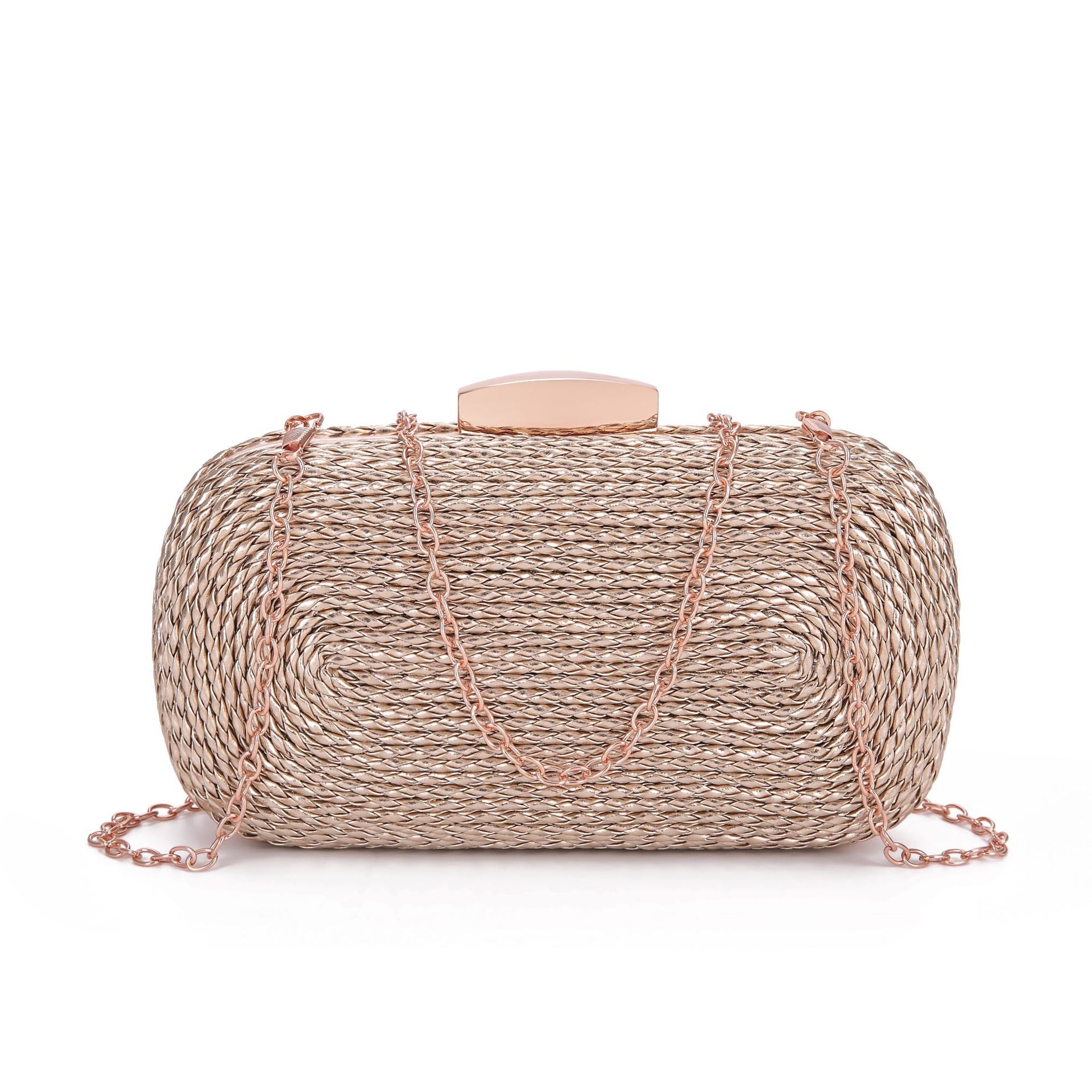 PU women's bag single shoulder woven evening bag nowadaysfashion