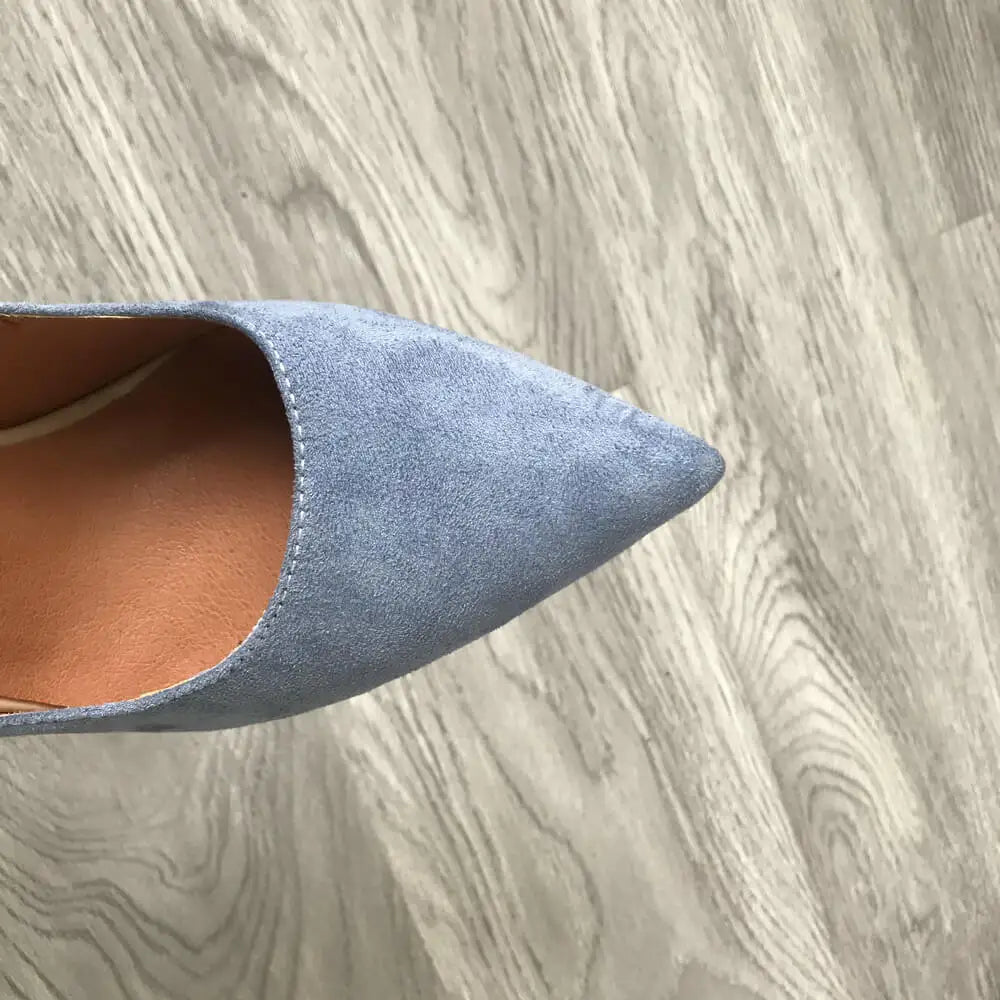 High Heel 12cm Blue Black Suede Women Pumps Super High Heels Sexy Pointed Toe Yellow Pink Satin Heels Womans Shoes 2025 SHOMICOBOUTIQUE