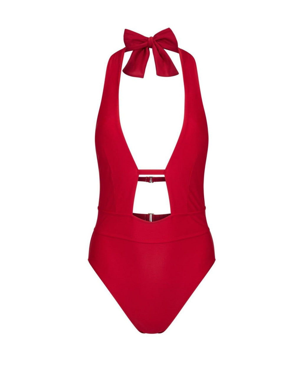 Adore Me Womens Brinlee Swimwear One-Piece - Dark Red, large Vanessa Jane