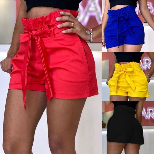 Pocket Lace Wide-Leg Casual Sexy Hollow Summer Women'S Shorts FLIPSTYLEZLLC