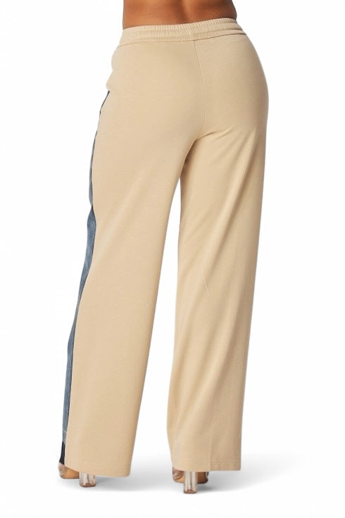 April Straight Leg Denim Jean Sweatpants The House of Stylez