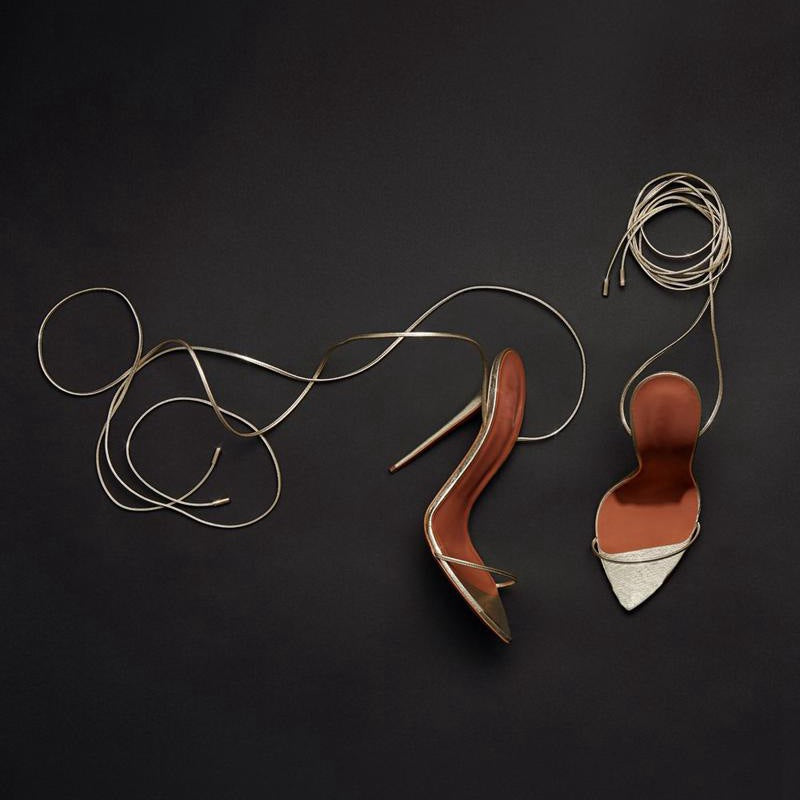 Women's Ankle Strap Stiletto Sandals | Pointed-Toe PU Heels Sarah Express