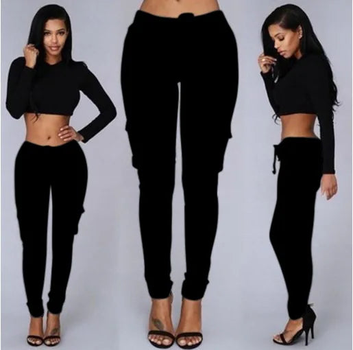 Elegant Elastic Women Pants Oversize Drawstring Long Pencil Pants nowadaysfashion