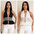 Seashore Shell Cropped Halter Top S&E Retail Expo
