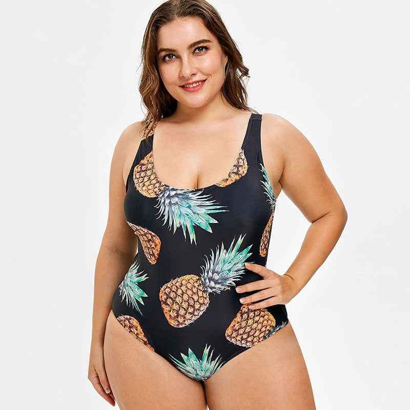 Plus size triangle one-piece swimsuit FLIPSTYLEZLLC