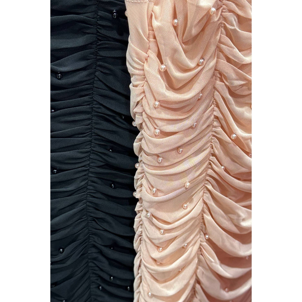 Pearlfection in Blush Plus Size Bodycon Mini Dress Coco’s Tee Boutique