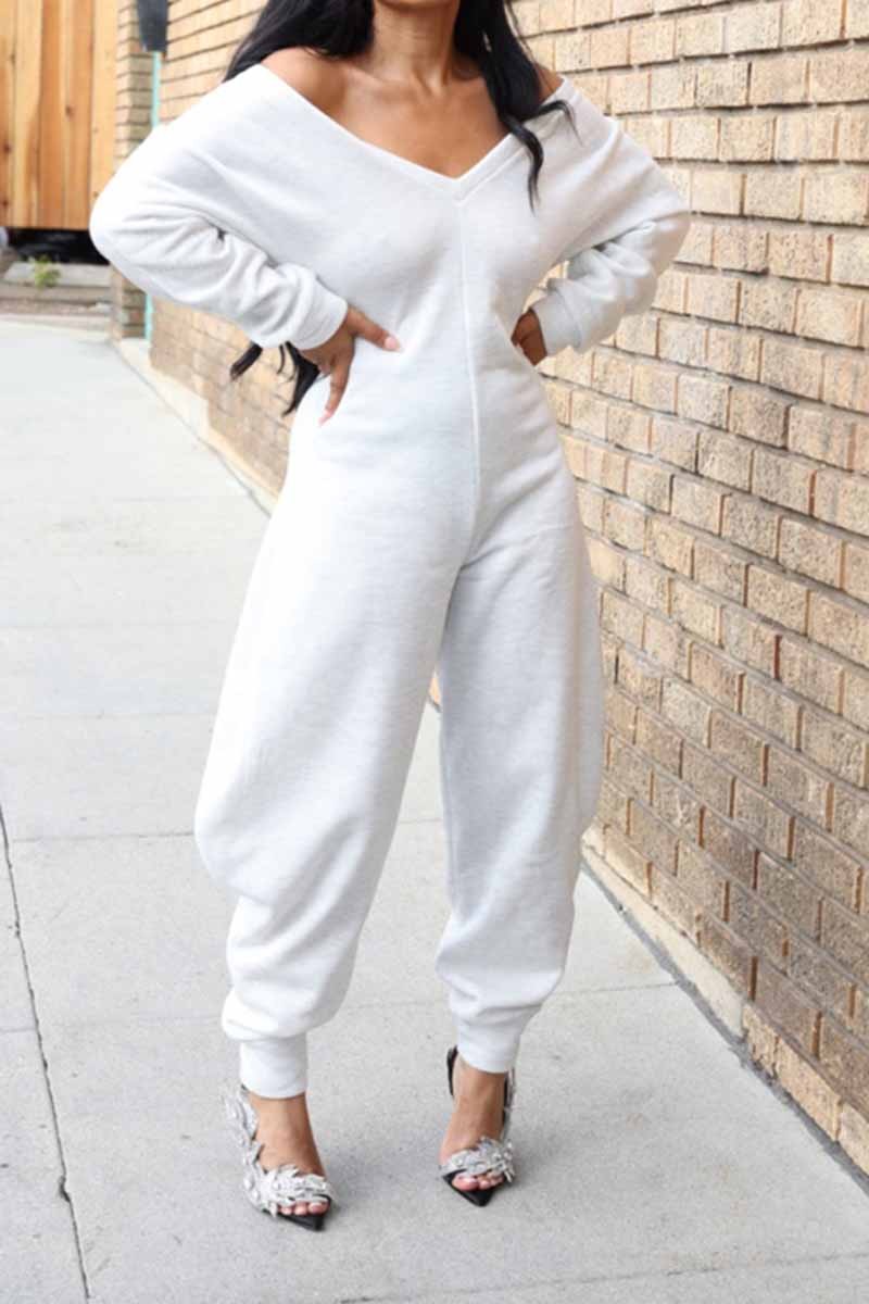 My Comfort Zone Lounge Jumpsuit- Grey S&E Retail Expo