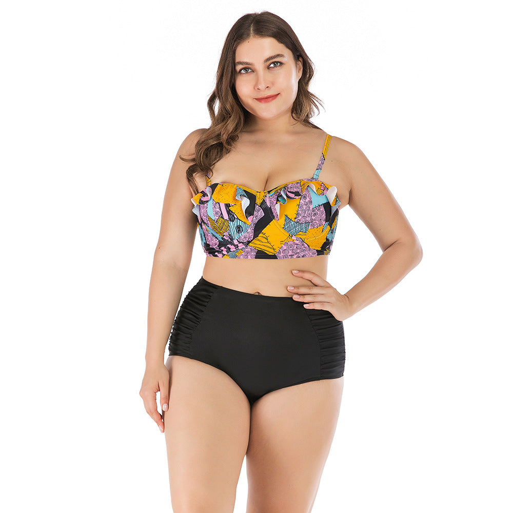 Plus Size High Waist Bikini Swimsuit FLIPSTYLEZLLC