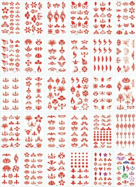 30 Pieces/set Small Luxury Temporary Tattoo Sticker Colorful Drawing Flower Cute Body Tatoo For Kids Adults Stevvex
