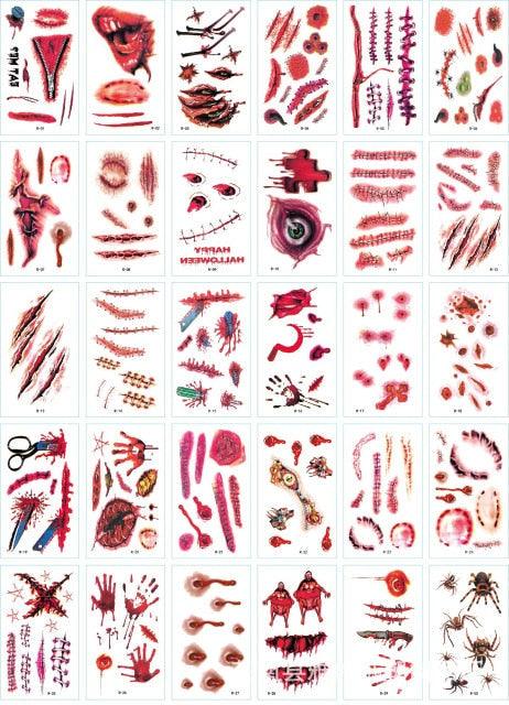30 Pieces/set Small Luxury Temporary Tattoo Sticker Colorful Drawing Flower Cute Body Tatoo For Kids Adults Stevvex
