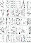 30 Pieces/set Small Luxury Temporary Tattoo Sticker Colorful Drawing Flower Cute Body Tatoo For Kids Adults Stevvex