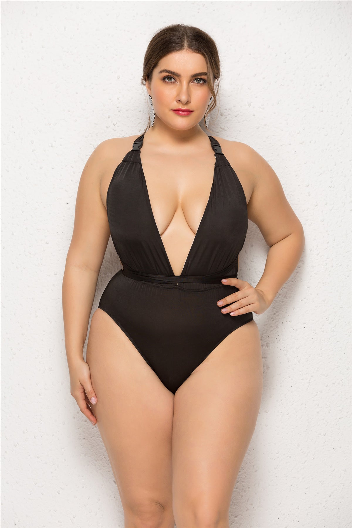 New Black Plus Size One-piece Swimsuit for women FLIPSTYLEZLLC