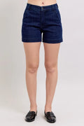Judy Blue Full Size High Waist Denim Shorts Plus Size Selvanelle