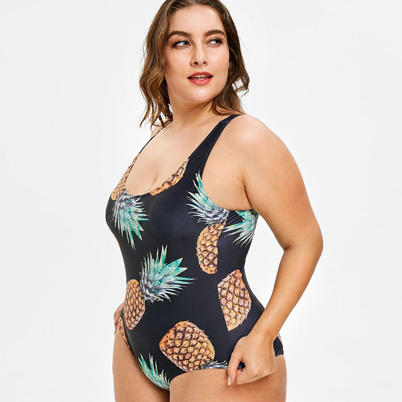 Plus size triangle one-piece swimsuit FLIPSTYLEZLLC