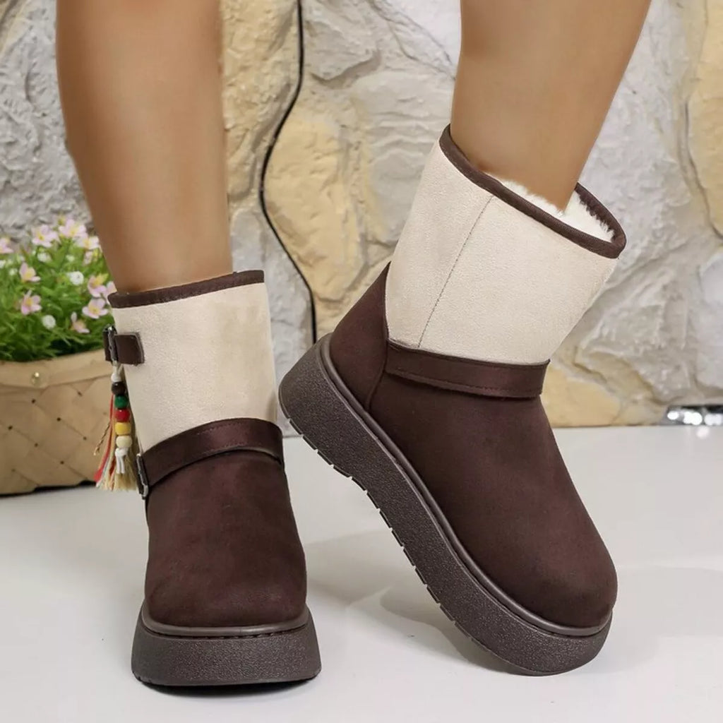 Bohemian Style Ankle Boots with Tassel Decor Simply Love
