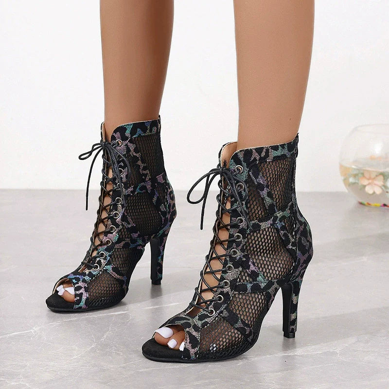 Lace-Up High Heel Sandals New Era Fashion LLc