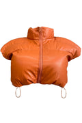 Vegan Leather Puffer Vest The House of Stylez