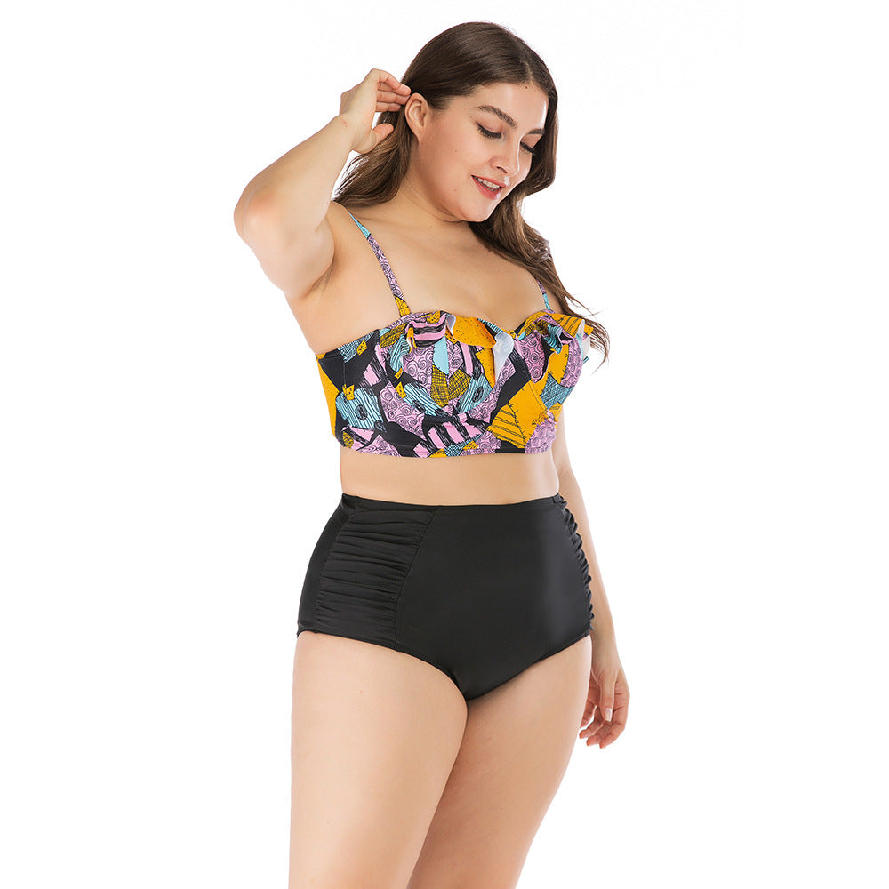 Plus Size High Waist Bikini Swimsuit FLIPSTYLEZLLC