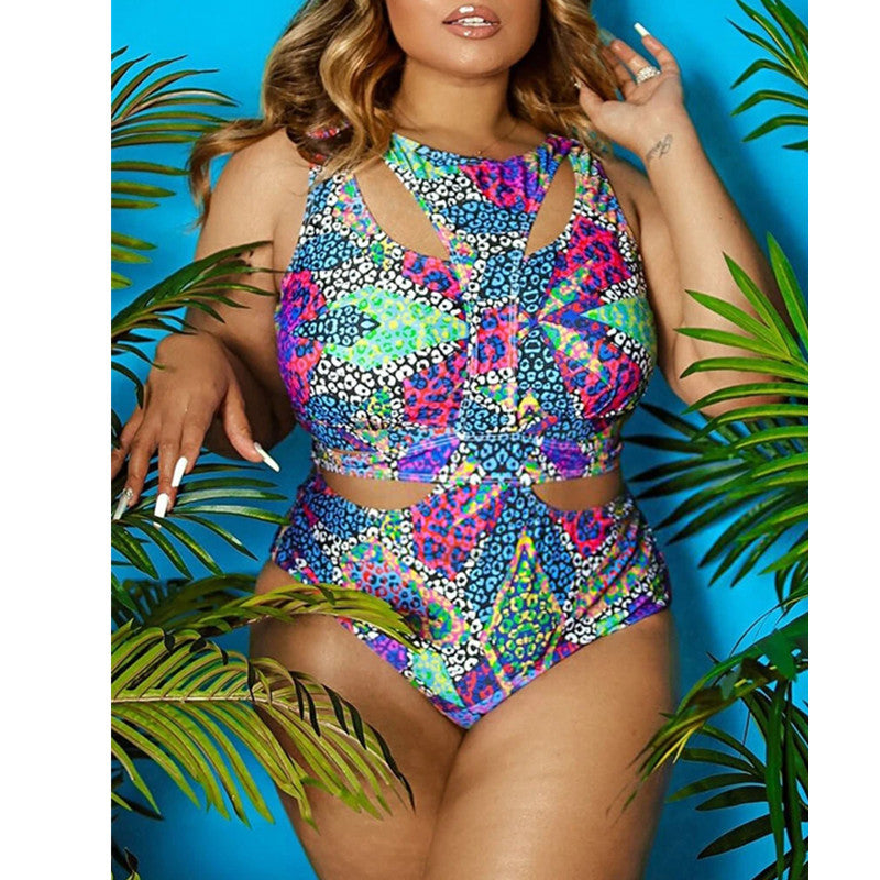 Ethnic Print Plus Size Swimsuit Bikini FLIPSTYLEZLLC