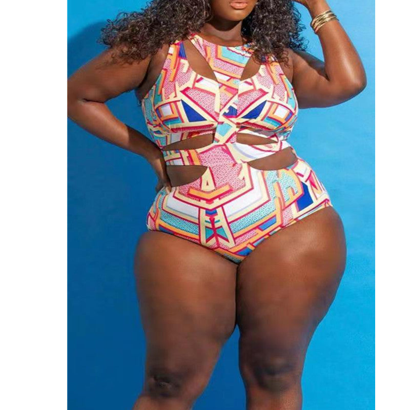 Ethnic Print Plus Size Swimsuit Bikini FLIPSTYLEZLLC