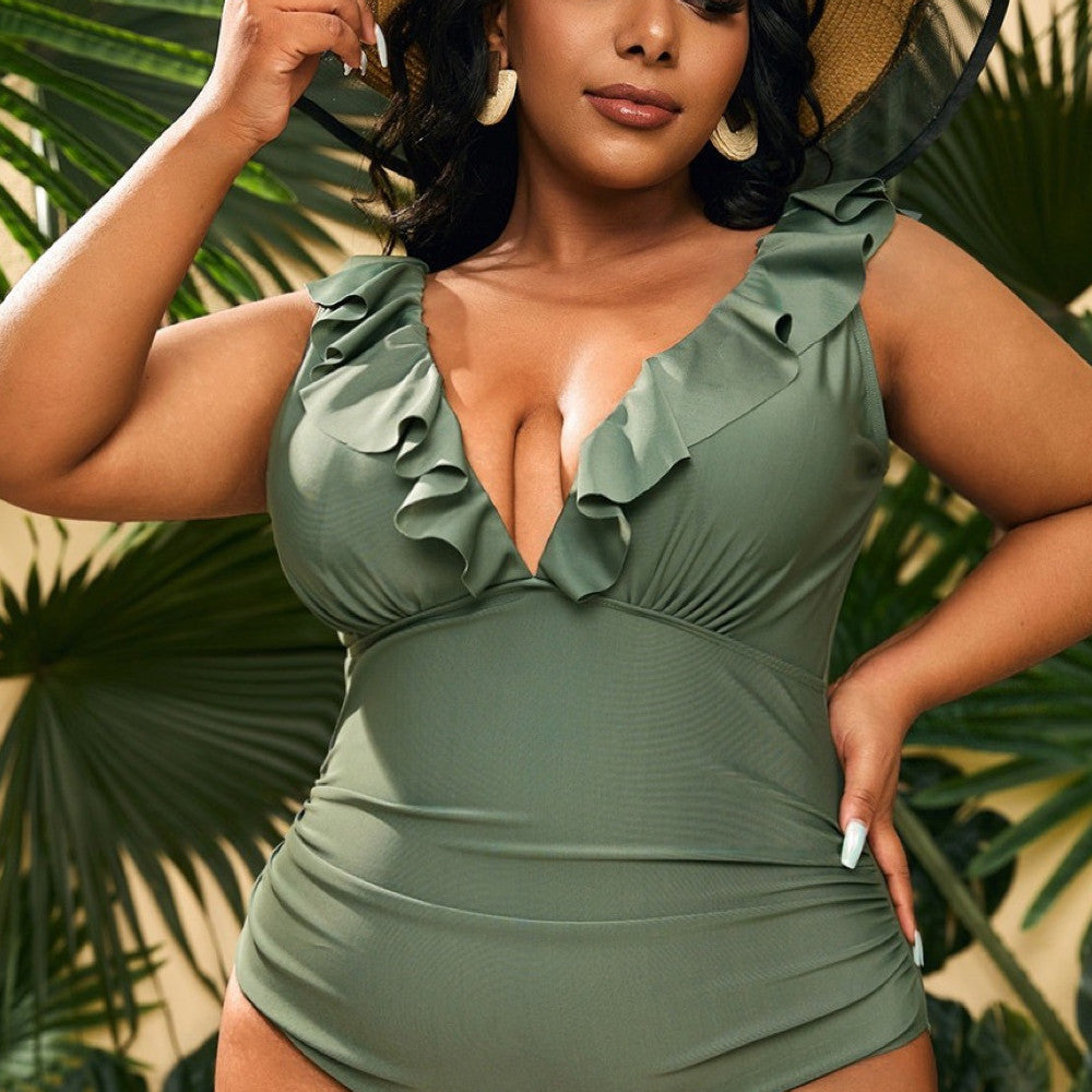 New Plus Size Conservative Women's Beach Swimsuit FLIPSTYLEZLLC
