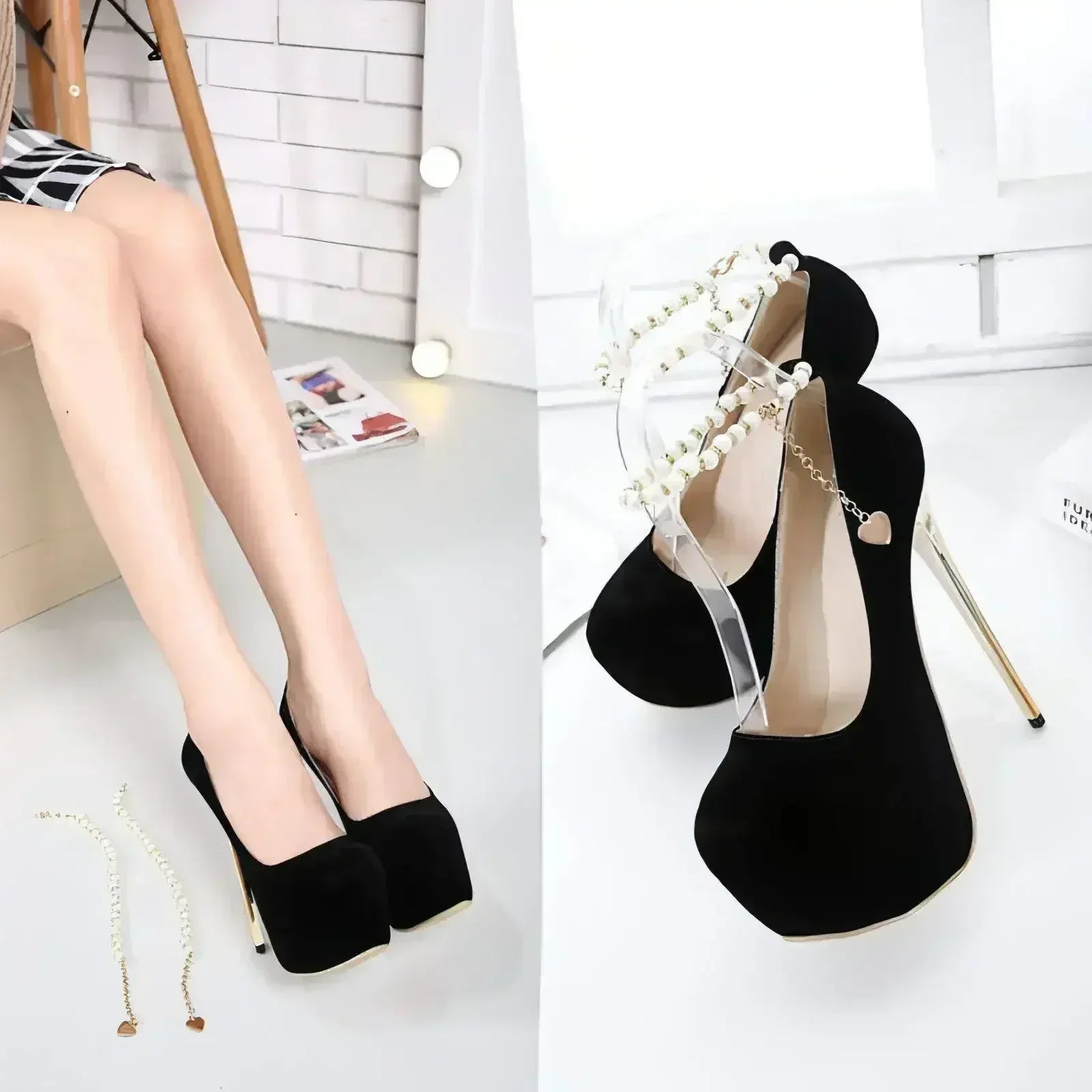 High Heel Platform Pumps - Comfort Stilettos - Work to Party Shoes Femstylo