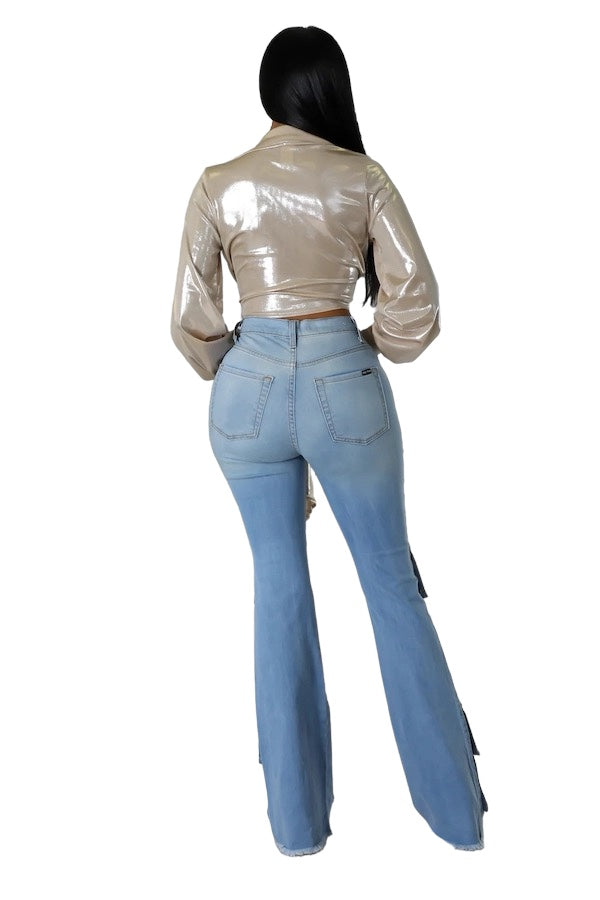 Foil Cargo Pocket Jean The House of Stylez