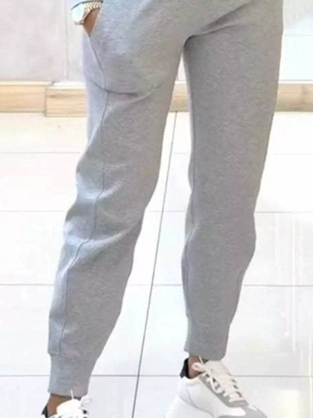 Casual Chic Cropped Sweatshirt and Jogger Set Simply Love