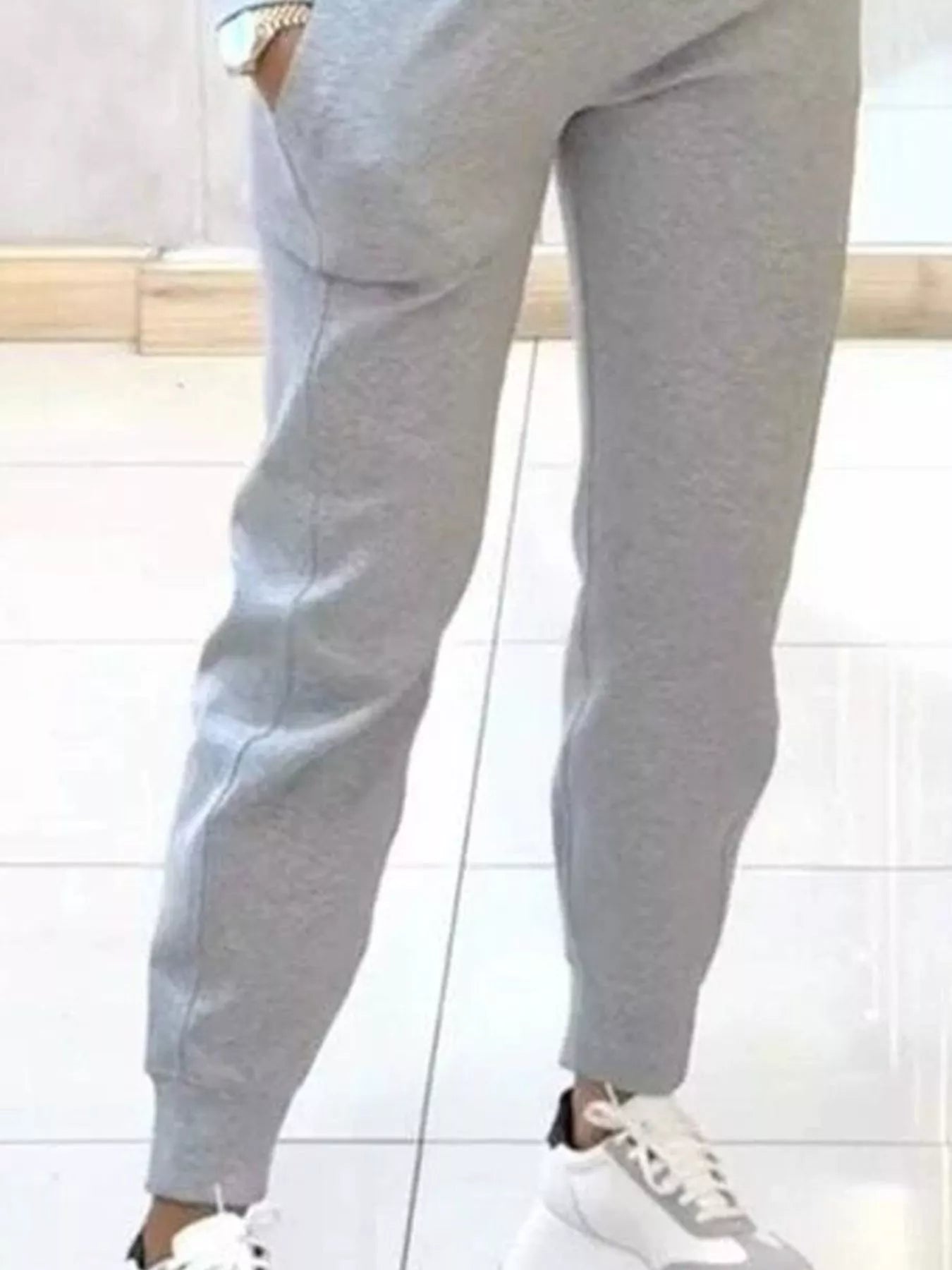 Casual Chic Cropped Sweatshirt and Jogger Set Simply Love