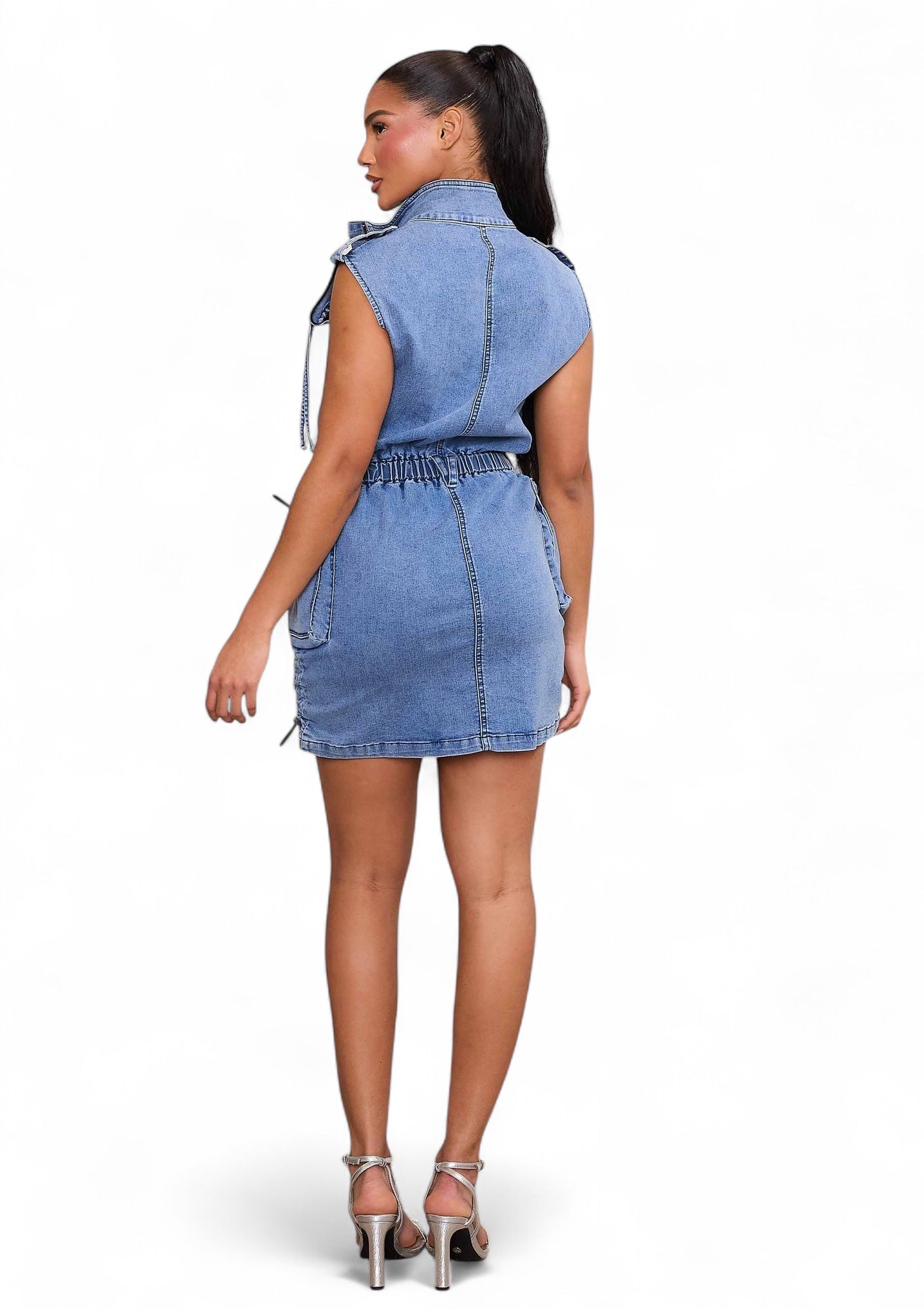 Sleeveless Jumpsuit Cargo Dress The House of Stylez