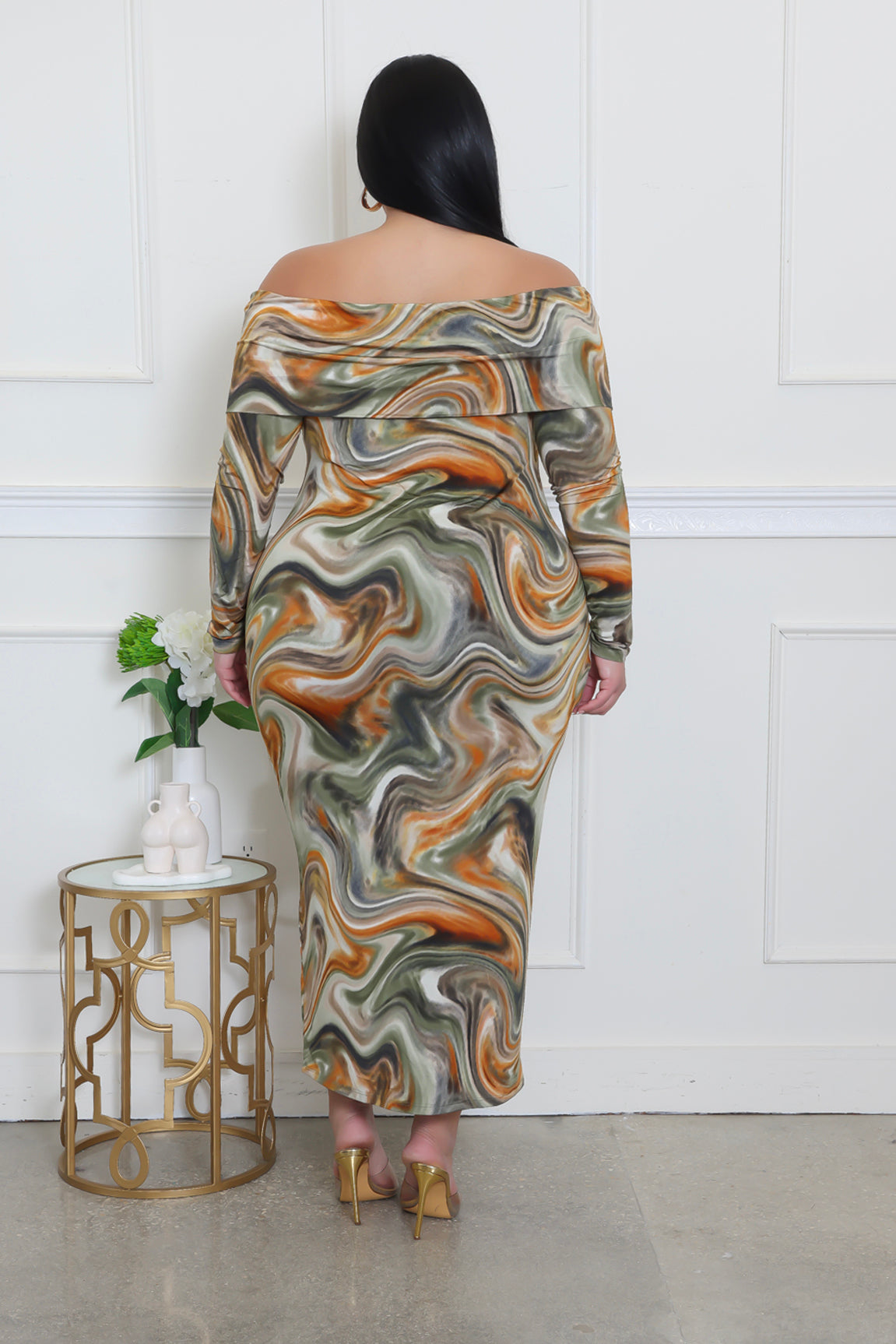 To The Beat Plus Size Dress Fasheabe