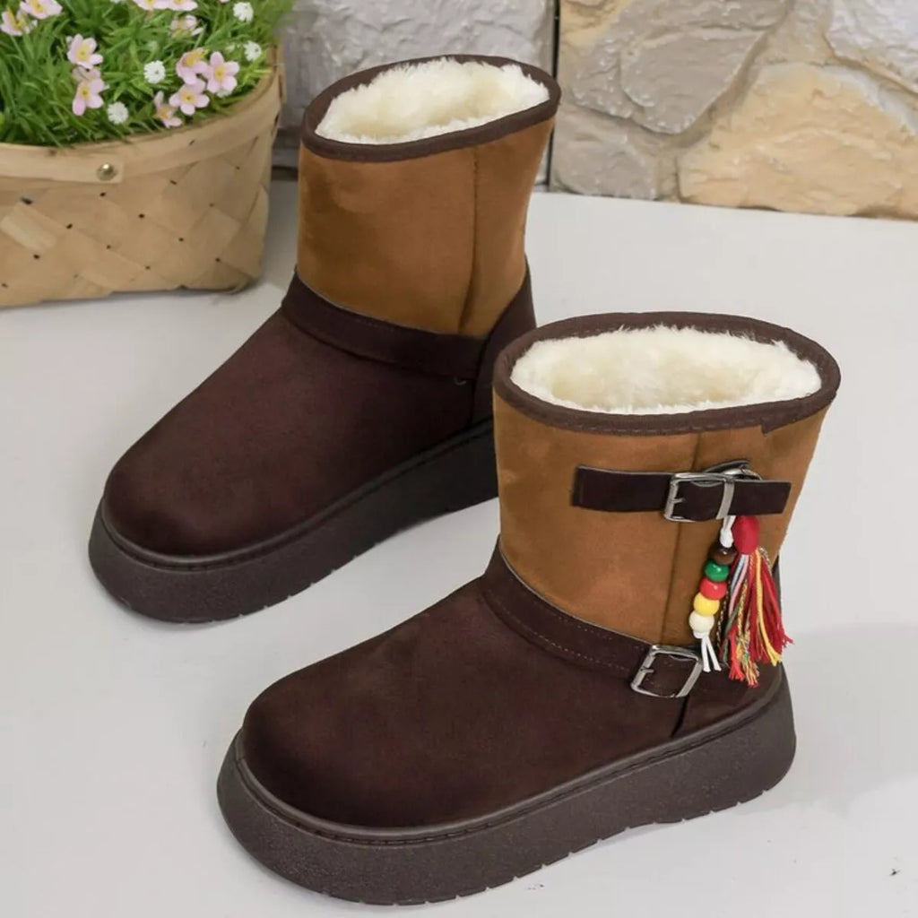 Bohemian Style Ankle Boots with Tassel Decor Simply Love