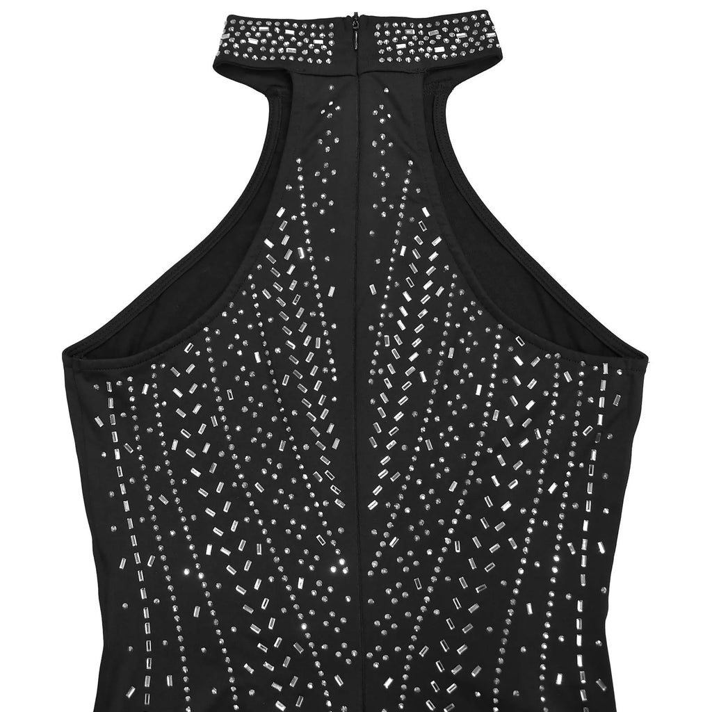 Sparkling Rhinestone Cutout Jumpsuit Shopimist