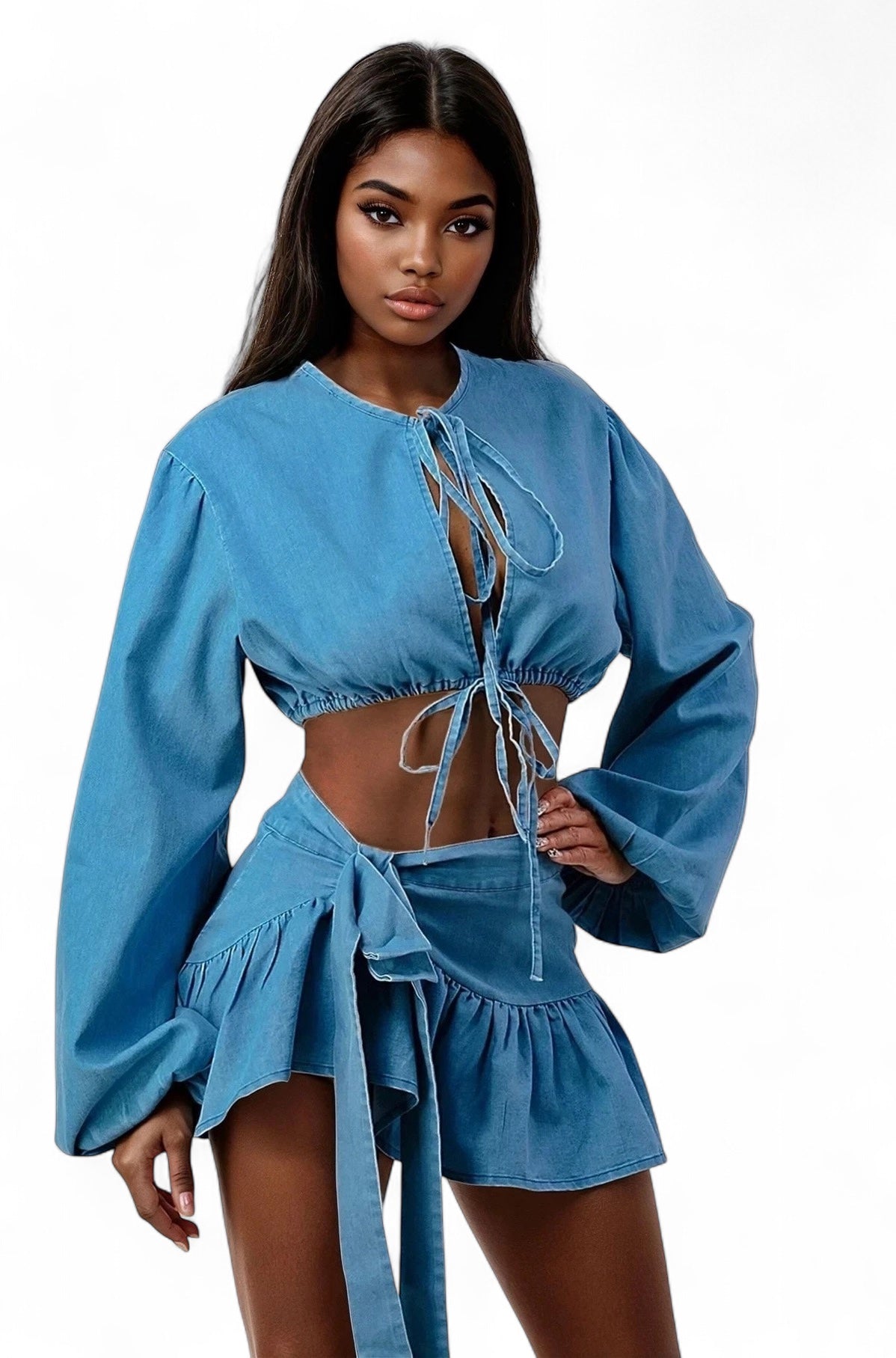 Denim Dreams Two-Piece Set The House of Stylez