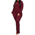 Women Plus Size 2 Piece Shrug Bodycon Jumpsuit Fabulously Dressed Boutique