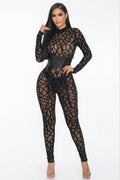 Geometric Printed Jersey Jumpsuit Selvanelle