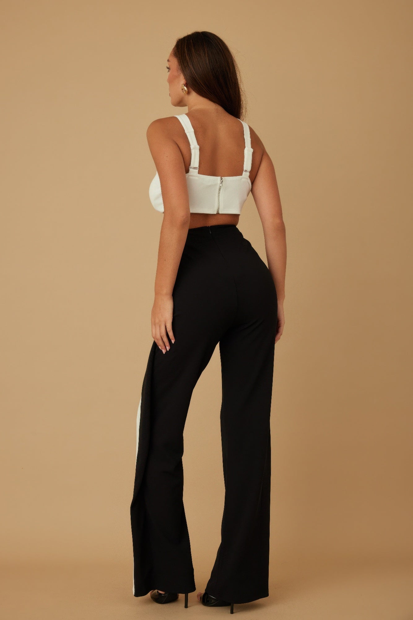 X Ribbon Open Jumpsuit Selvanelle