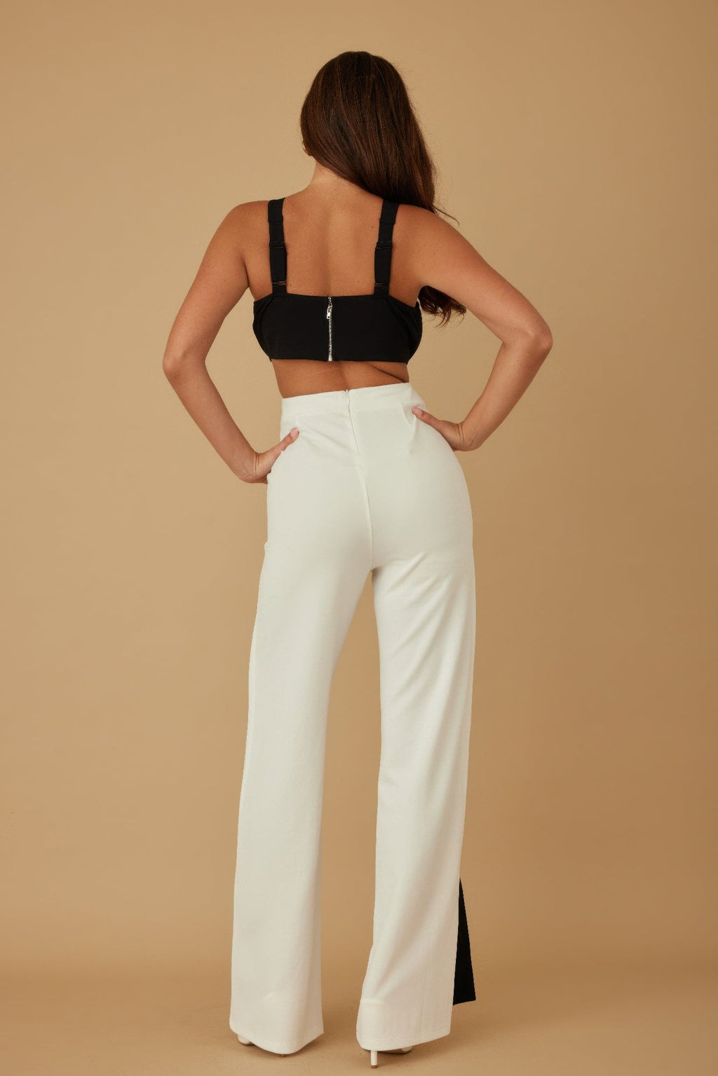 X Ribbon Open Jumpsuit Selvanelle
