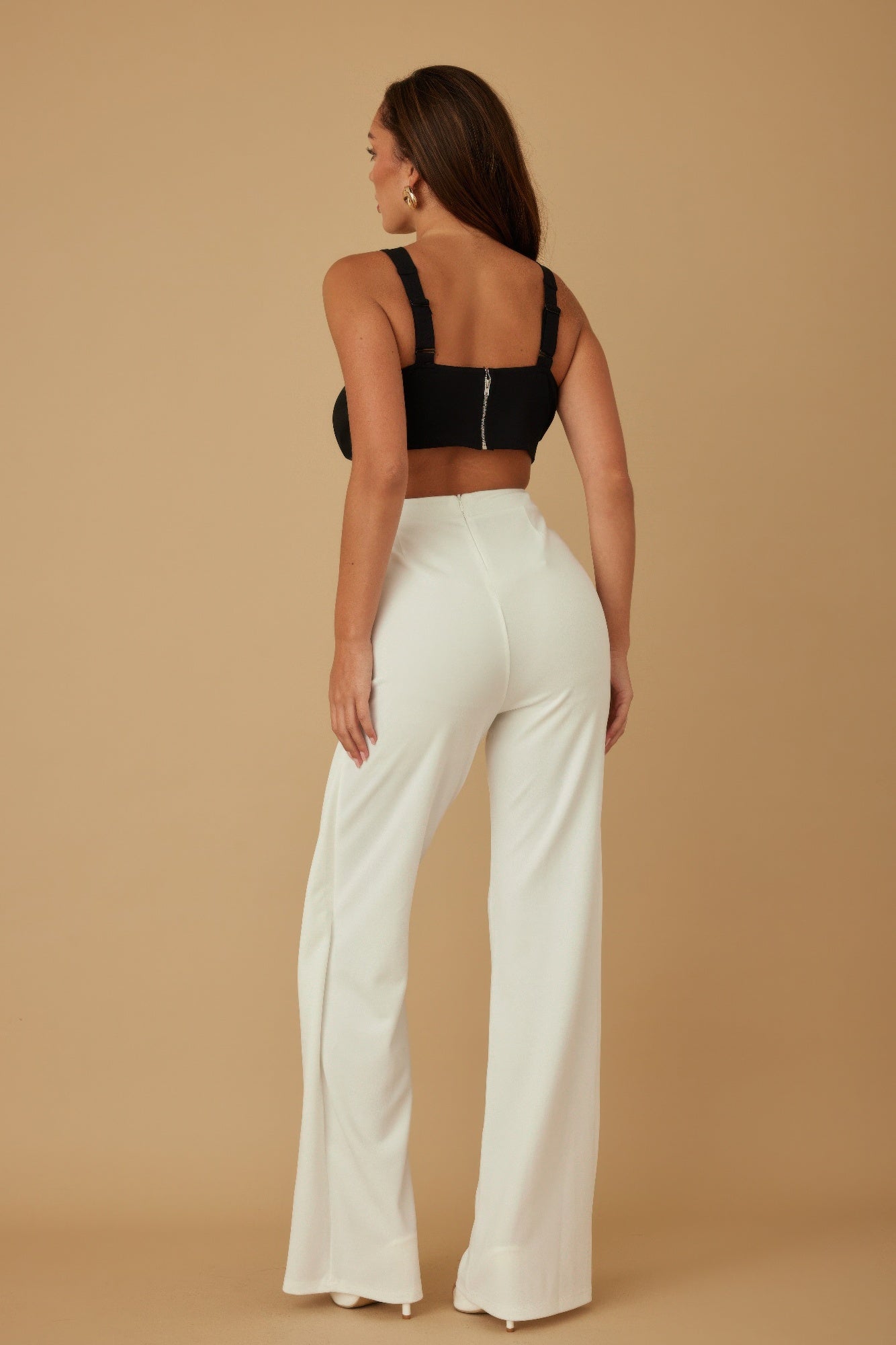 X Ribbon Open Jumpsuit Selvanelle