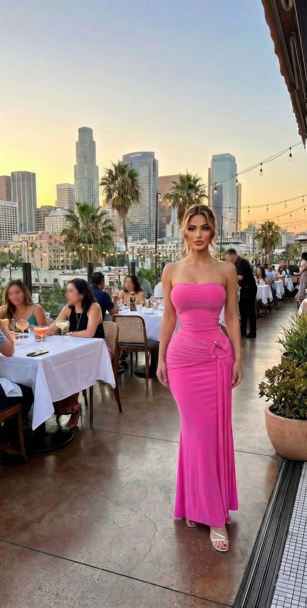 Modern Take On Draped Grecian Styles Maxi Dress OyeraCharisma