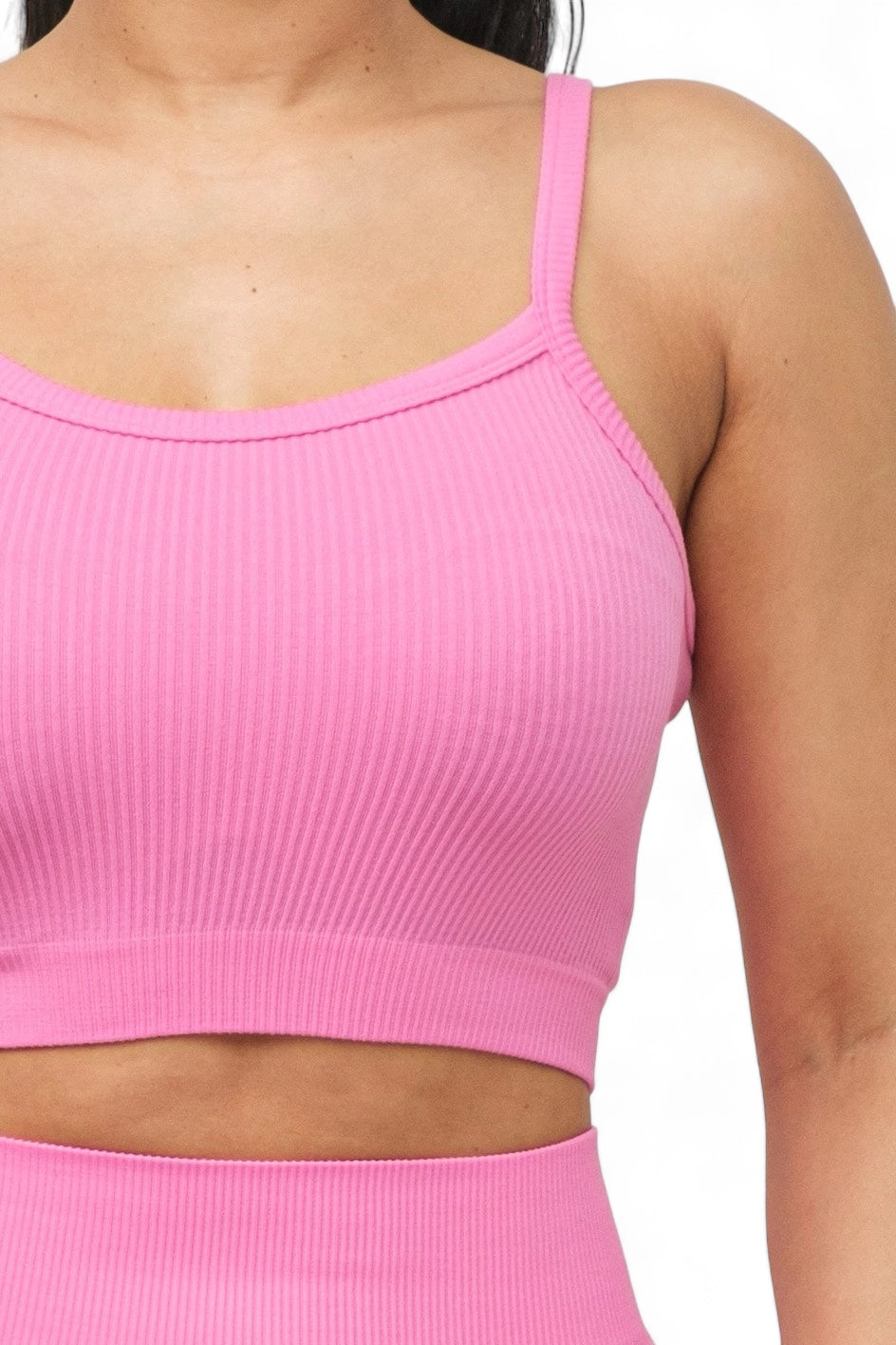 Seamless Basic Tank Top and Biker Shorts Set The House of Stylez