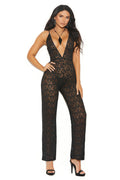 Black Lace Jumpsuit 3wishes.com