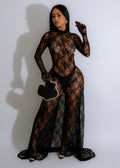 Sexy Lace Part Jumpsuit Maxi Dress S&E Retail Expo